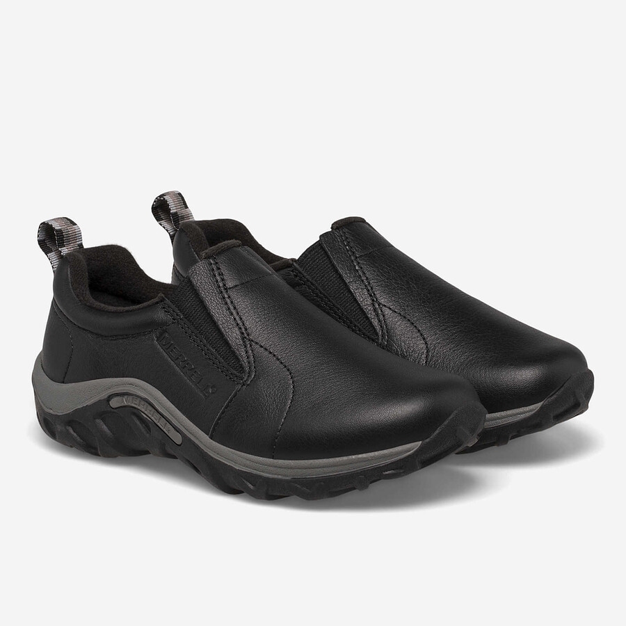 otroški čevlji jungle moc leather - črni