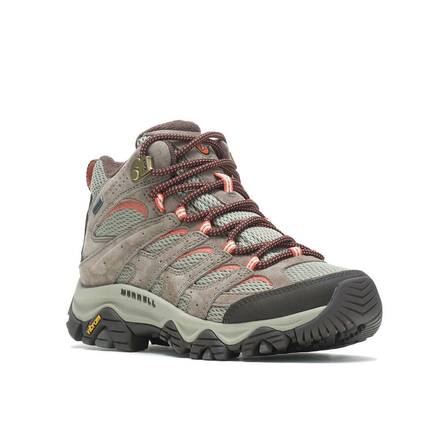 Ženski pohodniški čevlji moab 3 mid gore-tex z elastično vrvico