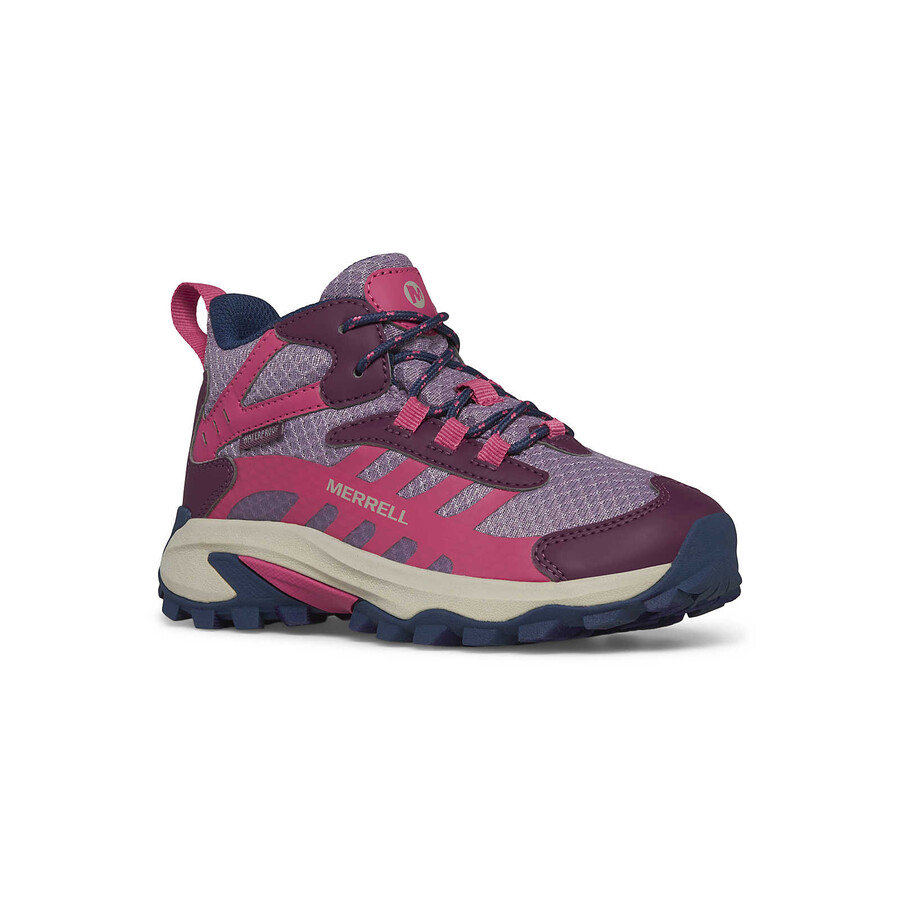 otroški čevlji moab speed 2 mid waterproof - athletics bk berry