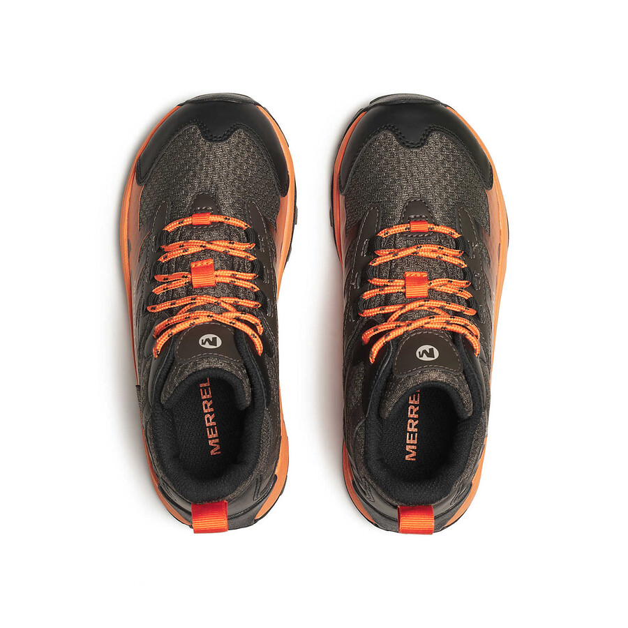 otroški čevlji moab speed 2 mid waterproof - athletics bk dimljenooranžna