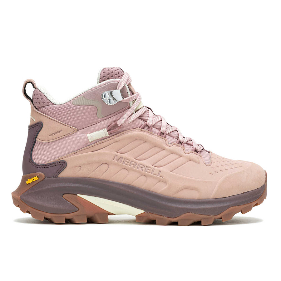 Ženski pohodniški čevlji moab speed 2 leather mid wp roza
