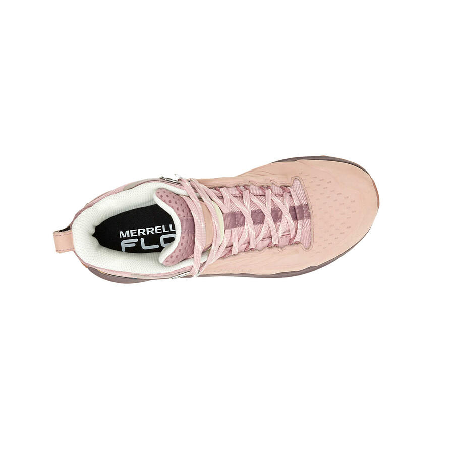 Ženski pohodniški čevlji moab speed 2 leather mid wp roza