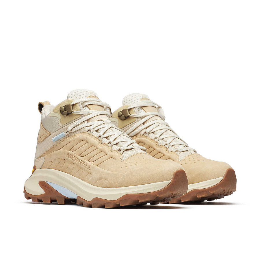 Ženski pohodniški čevlji moab speed 2 leather mid wp latte