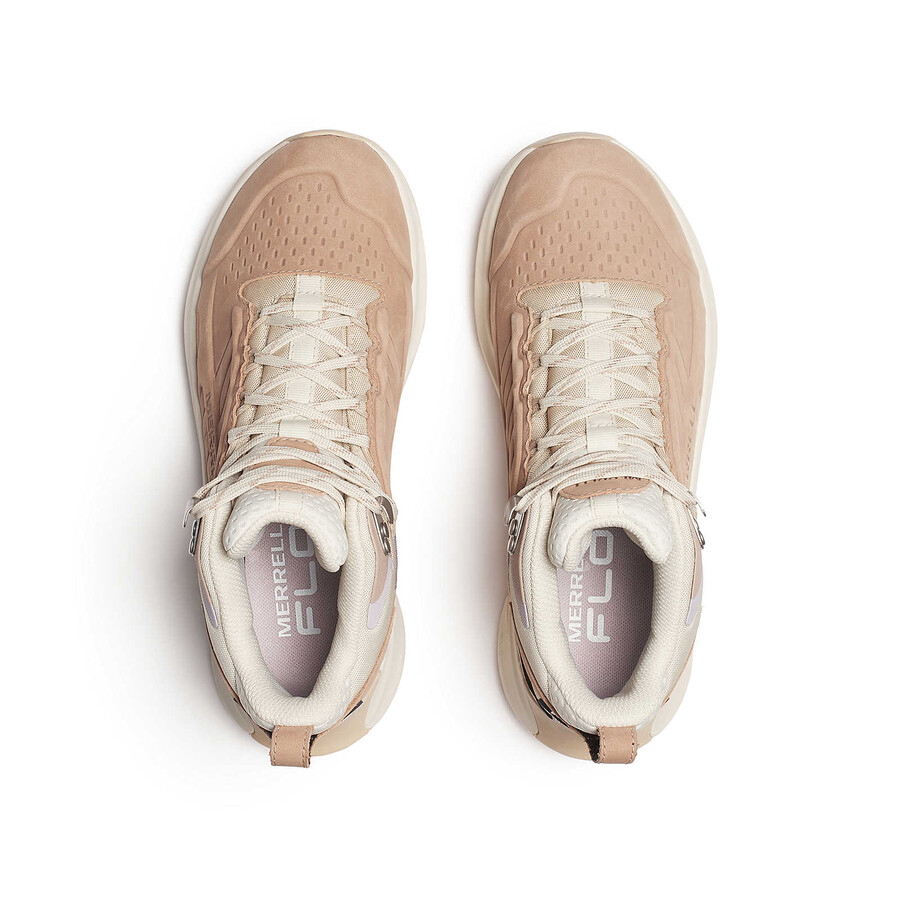 Ženski pohodniški čevlji moab speed 2 leather mid wp barva lešnika