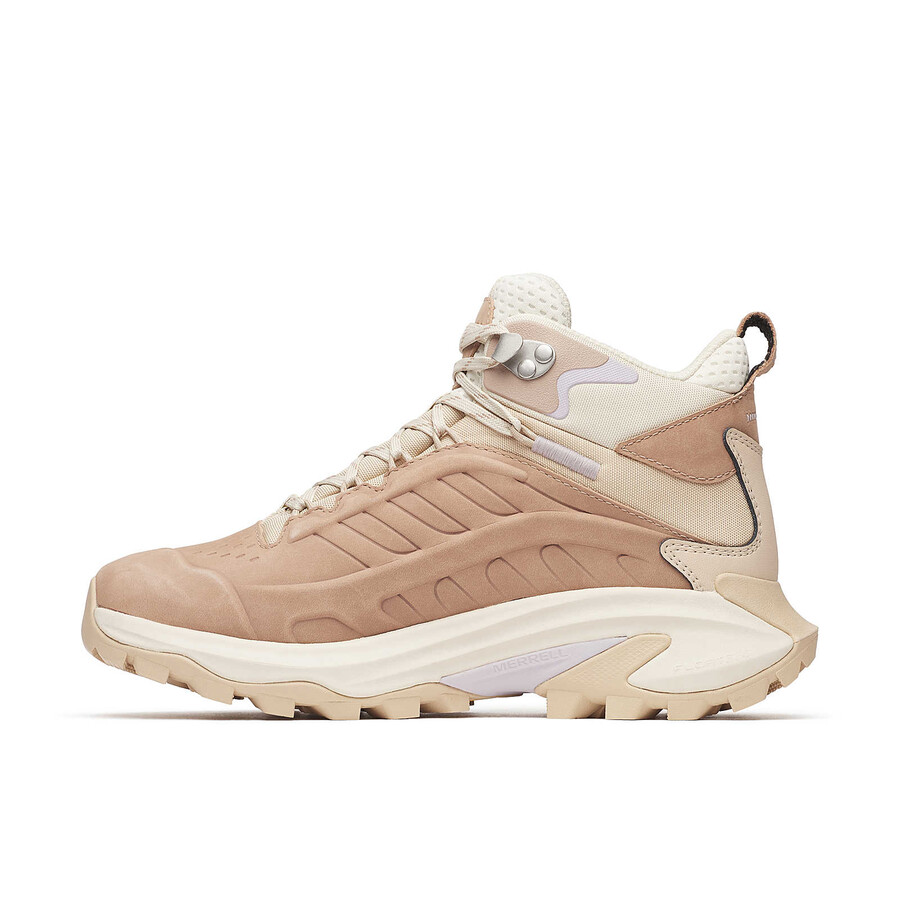 Ženski pohodniški čevlji moab speed 2 leather mid wp barva lešnika