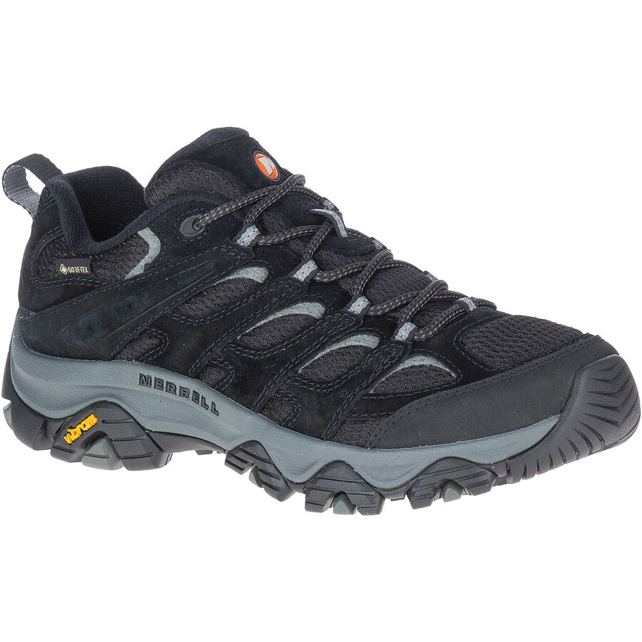 Ženski pohodniški čevlji moab 3 gore-tex črne barve