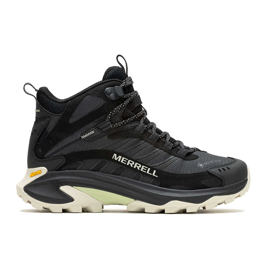 Ženski pohodniški čevlji moab speed 2 mid gore-tex črne barve