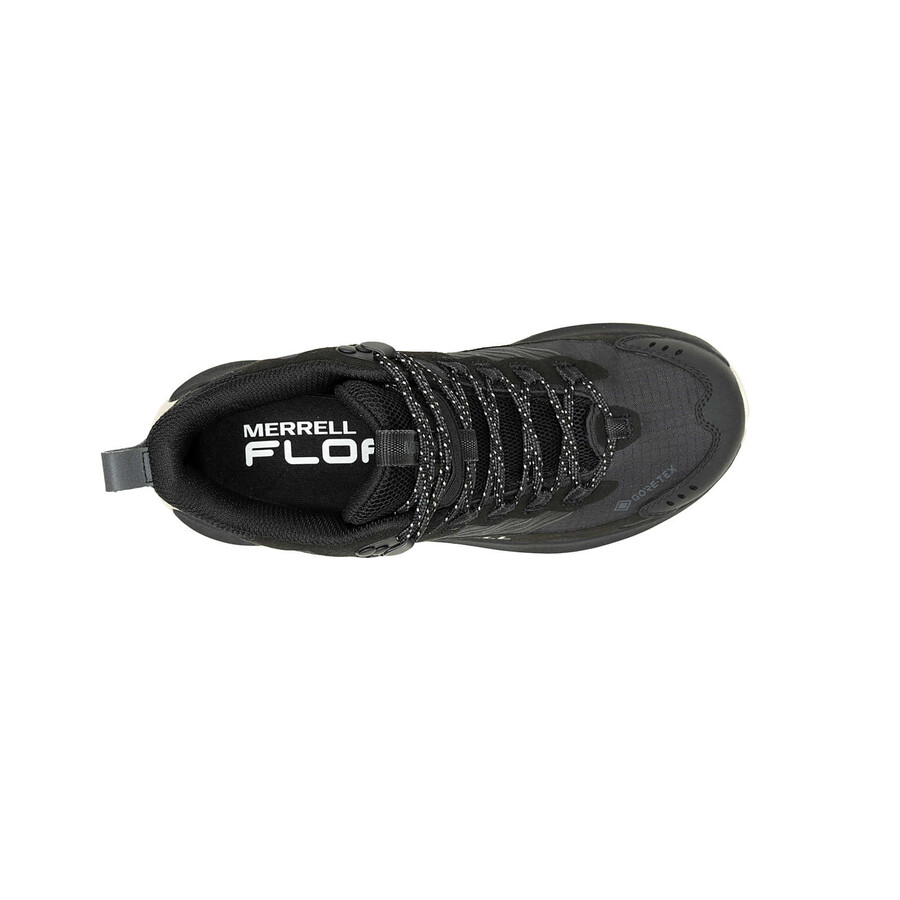 Ženski pohodniški čevlji moab speed 2 mid gore-tex črne barve