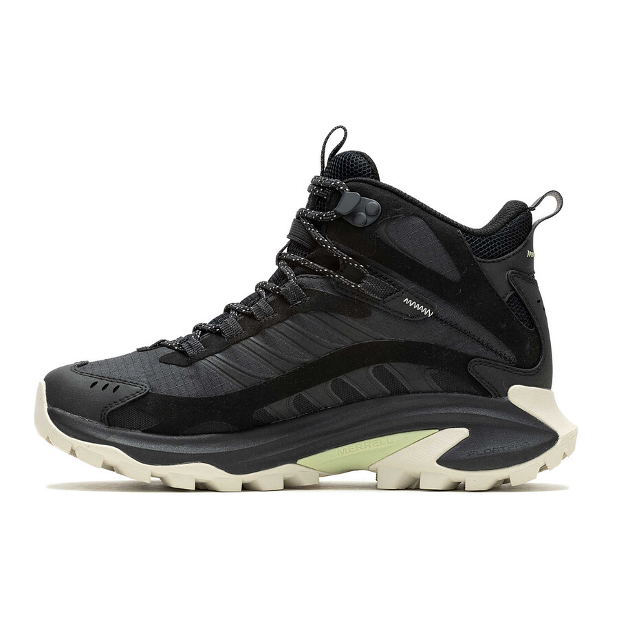 Ženski pohodniški čevlji moab speed 2 mid gore-tex črne barve
