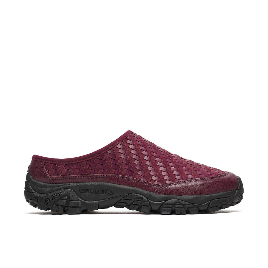 unisex moab 2 slide usnjeni tkani 1trl casual slip-on čevlji temno češnjeve barve