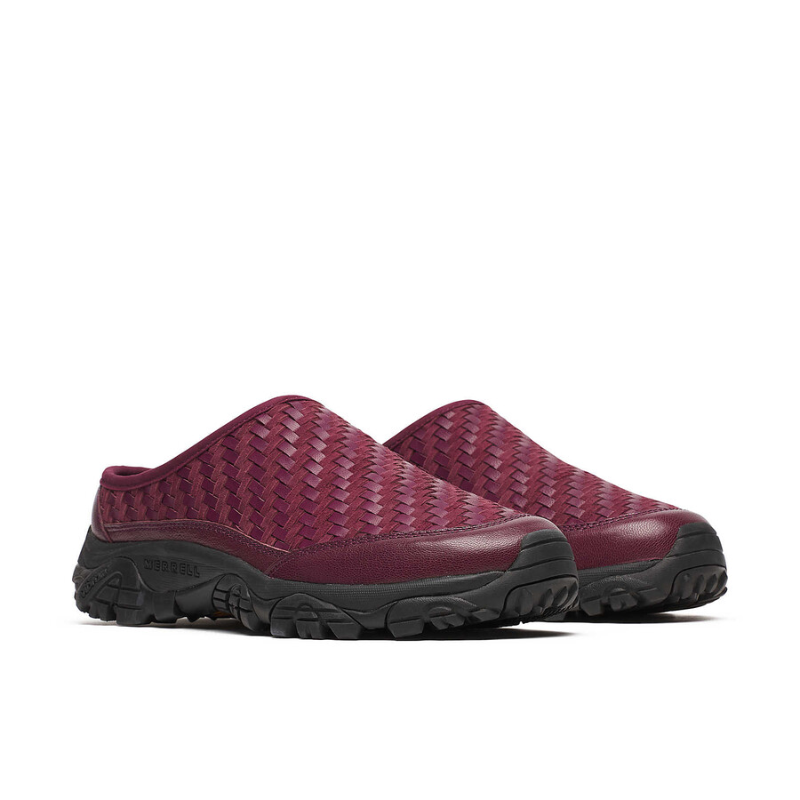 unisex moab 2 slide usnjeni tkani 1trl casual slip-on čevlji temno češnjeve barve