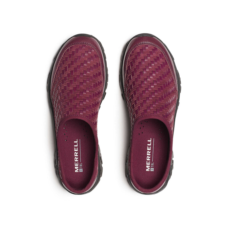 unisex moab 2 slide usnjeni tkani 1trl casual slip-on čevlji temno češnjeve barve