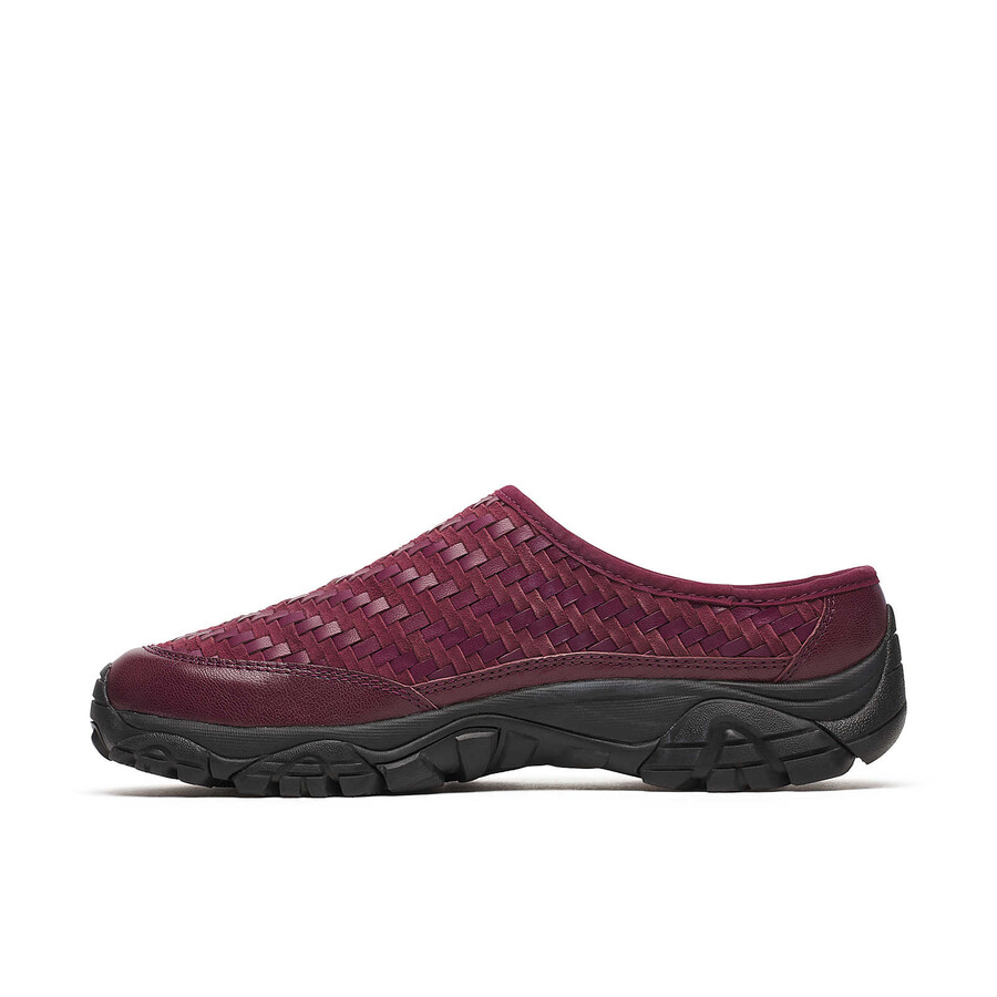unisex moab 2 slide usnjeni tkani 1trl casual slip-on čevlji temno češnjeve barve