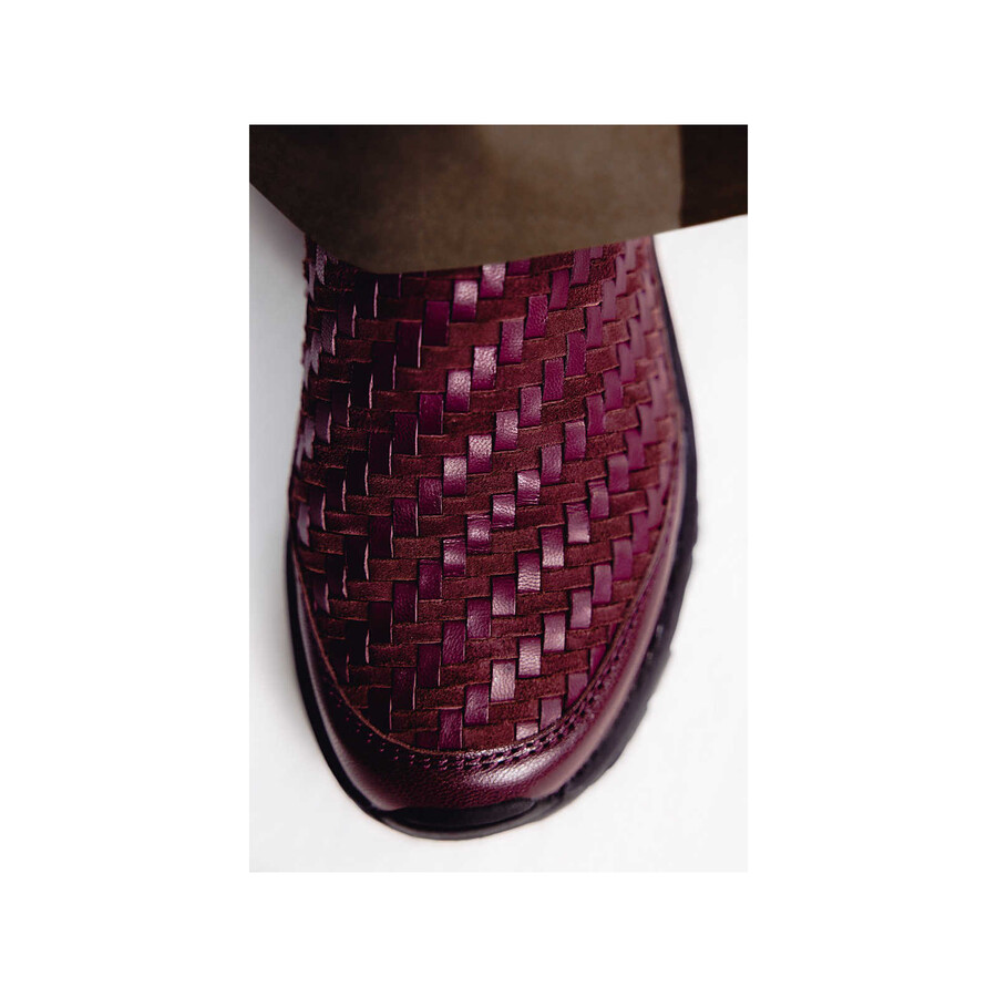 unisex moab 2 slide usnjeni tkani 1trl casual slip-on čevlji temno češnjeve barve