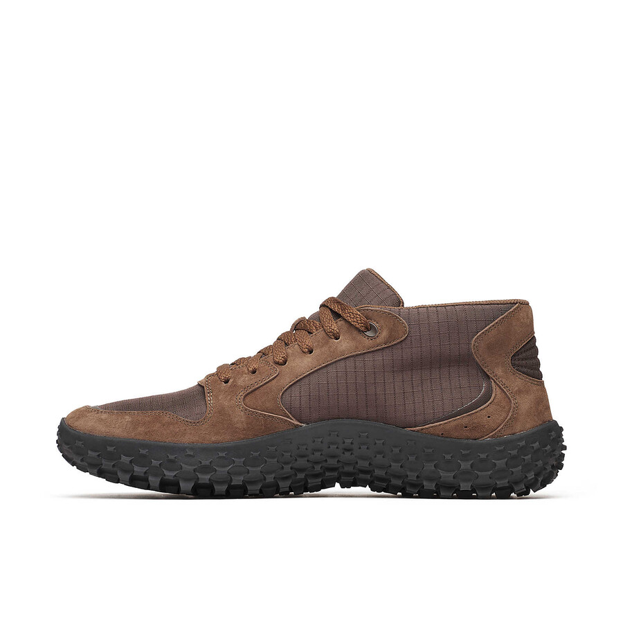 moški - wrapt sneaker mid waterproof - škornji coffee
