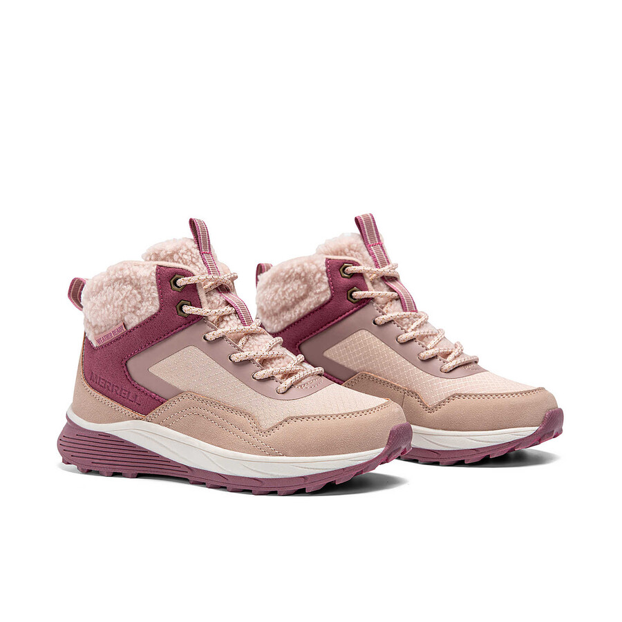 big kid - snova mid - Škornji bk dusty pink
