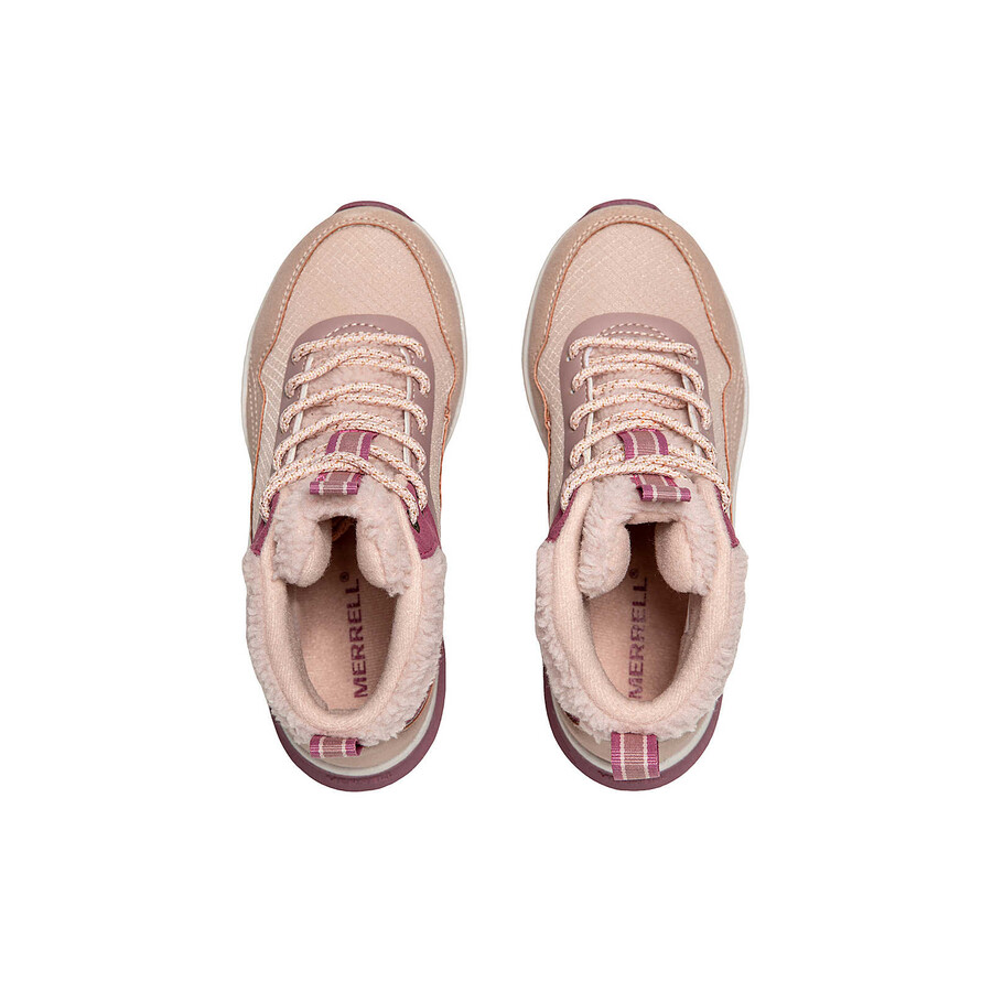 big kid - snova mid - Škornji bk dusty pink
