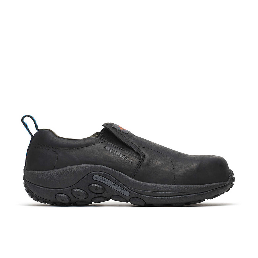 moški delovni čevlji jungle moc leather comp toe široki črni