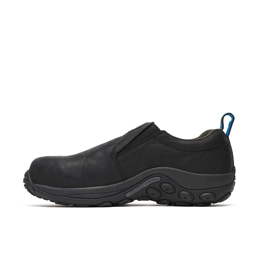 moški delovni čevlji jungle moc leather comp toe široki črni