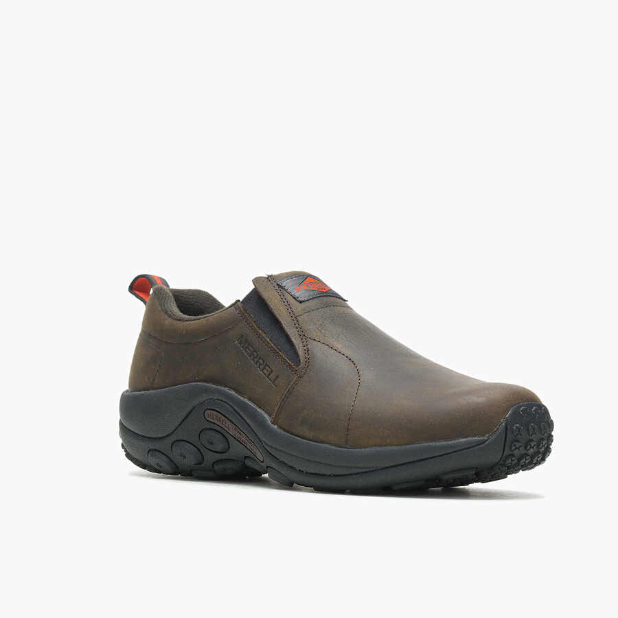 moški delovni čevlji jungle moc leather sr široke širine merrell us espresso