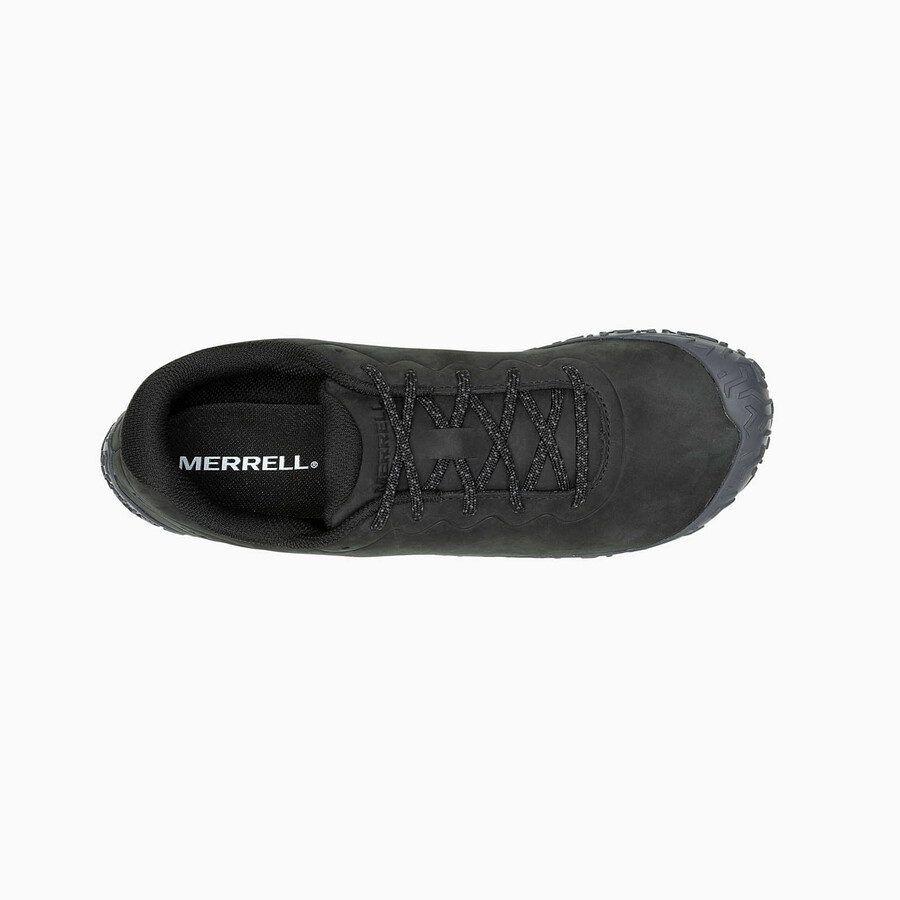 moški usnjeni bosonogi čevlji vapor glove 6 črne barve