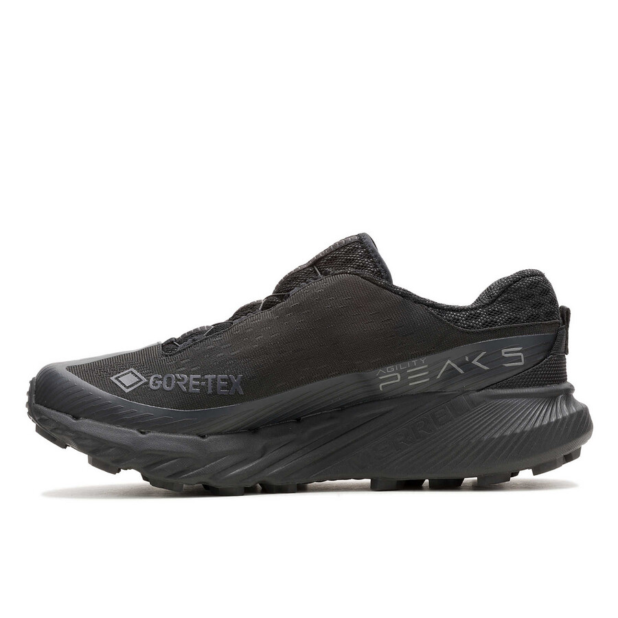 moški tekaški copati agility peak 5 boa gore-tex črne barve