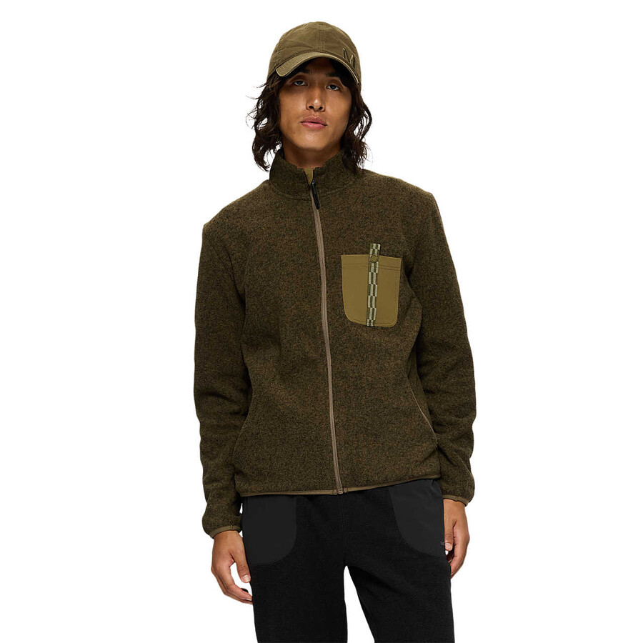 moški - jungle fleece full zip - full zip temno peščeno