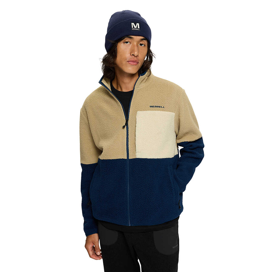moški - tengu sherpa jakna - jakne mountainnavy night
