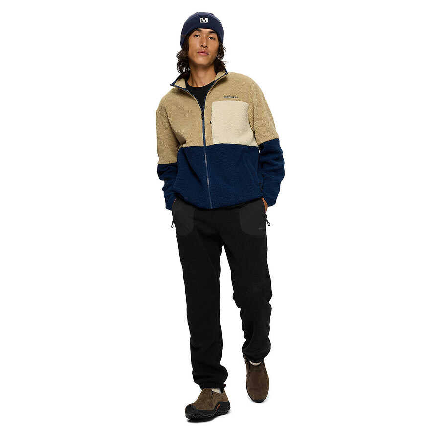 moški - tengu sherpa jakna - jakne mountainnavy night