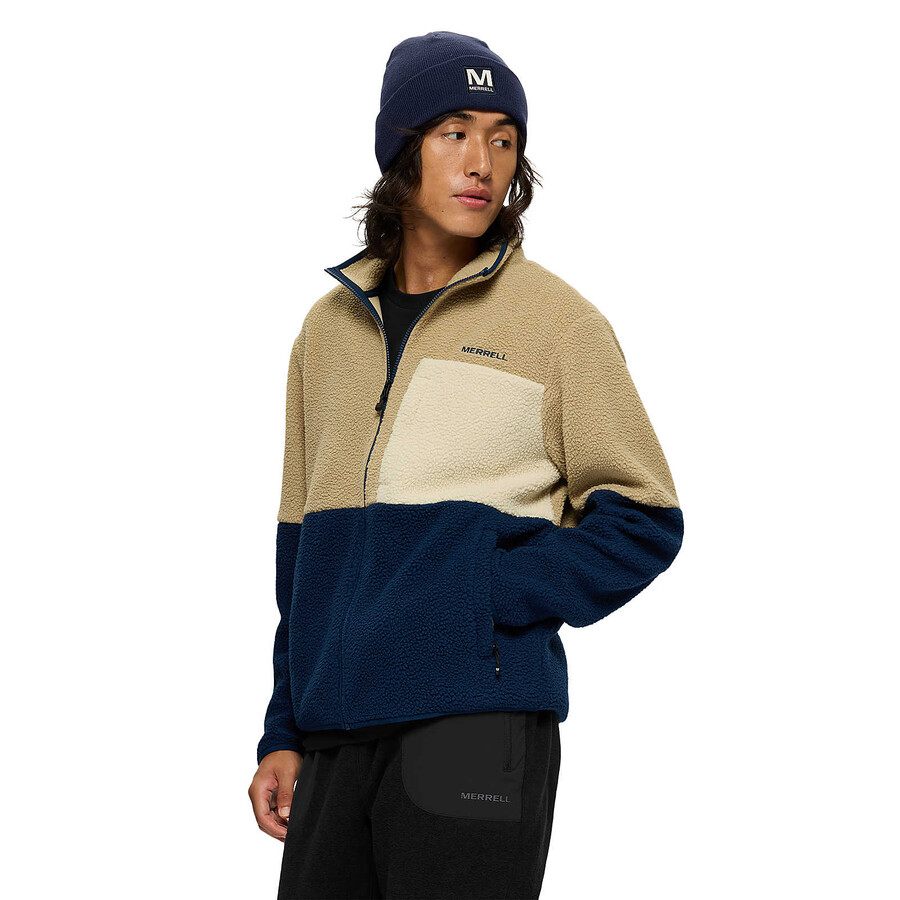 moški - tengu sherpa jakna - jakne mountainnavy night