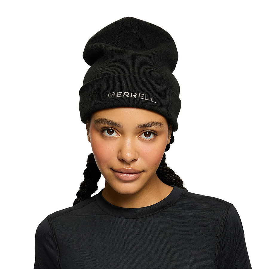 powell core logo beanie - klobuki črne barve