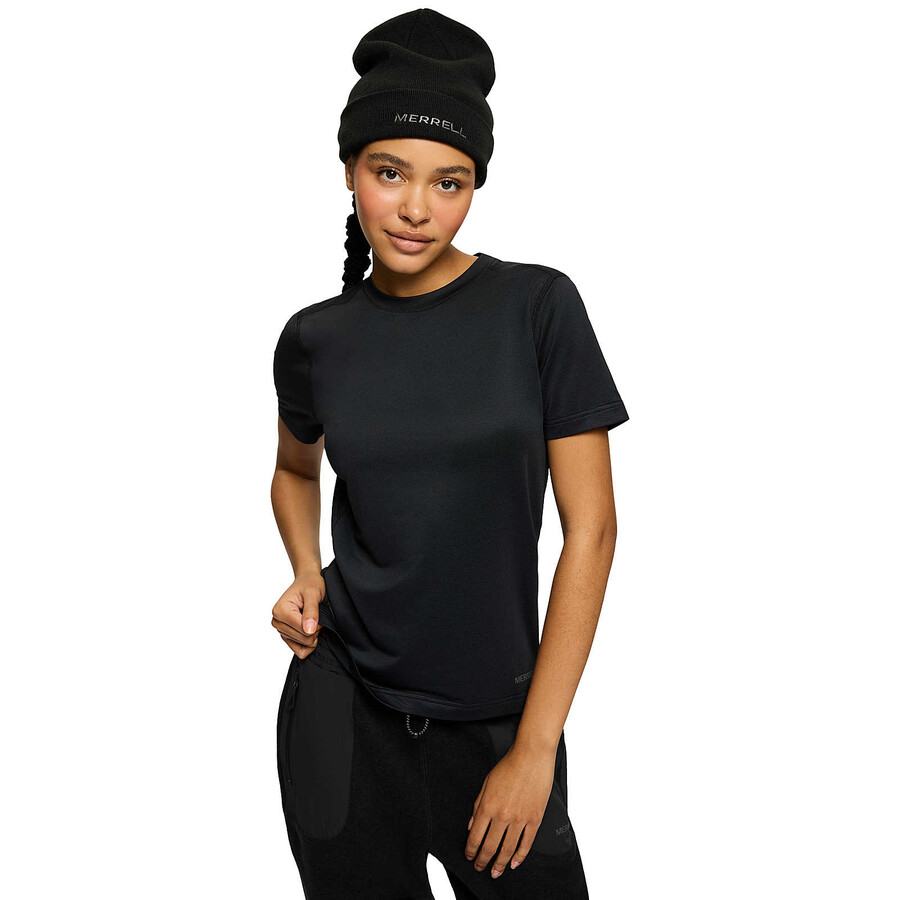 powell core logo beanie - klobuki črne barve