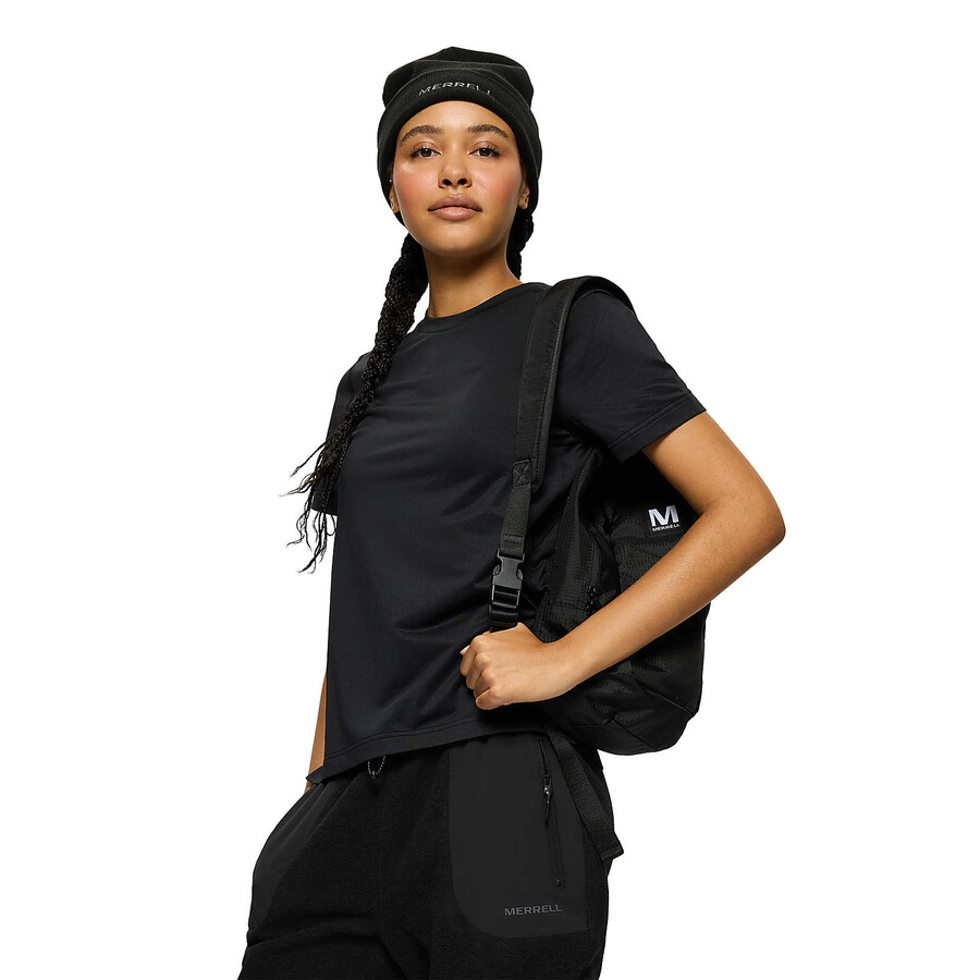 powell core logo beanie - klobuki črne barve