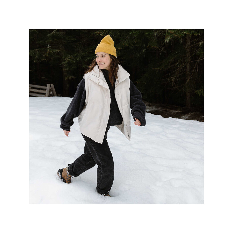Ženski zimski pohodniški čevlji siren 4 thermo mid zip vodoodporni tobak