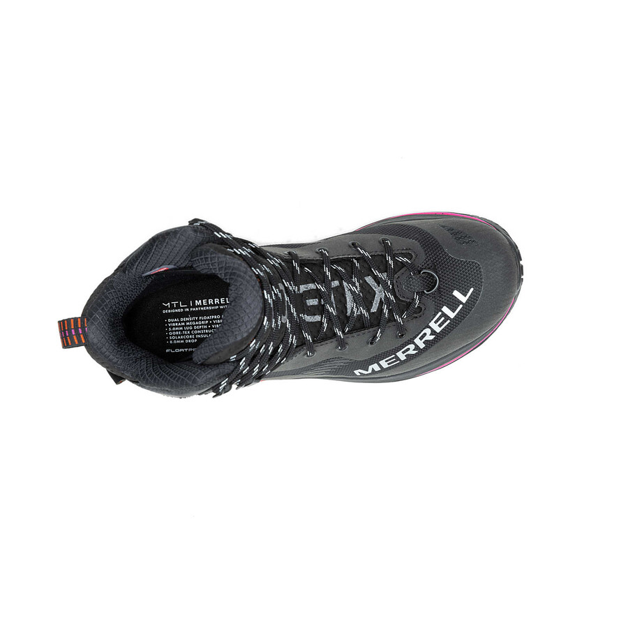 Ženski zimski pohodniški čevlji mtl thermo rogue 4 mid gore-tex črne barve
