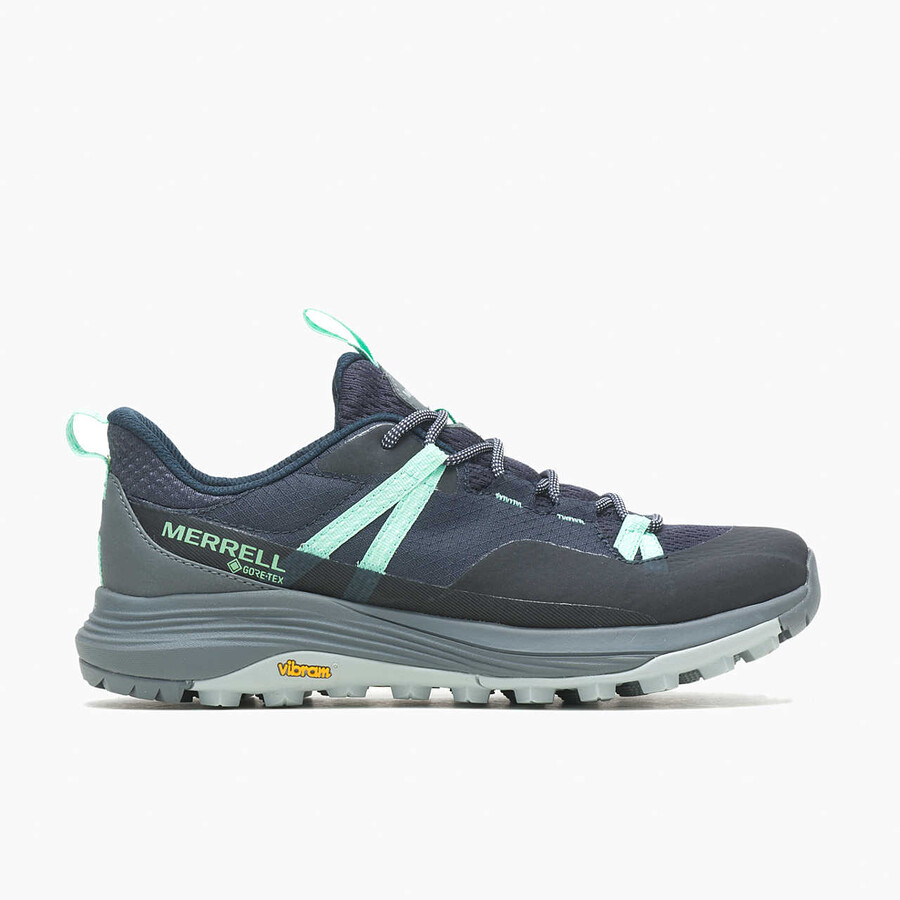 Ženski pohodniški čevlji siren 4 gore-tex mornarsko modri