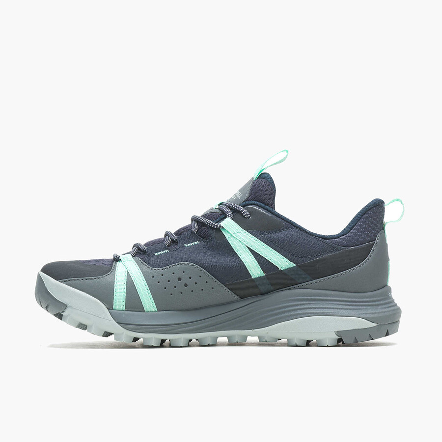 Ženski pohodniški čevlji siren 4 gore-tex mornarsko modri