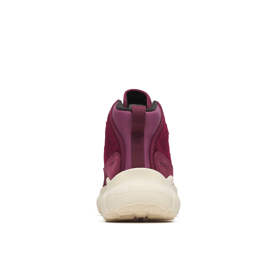 Ženski vodoodporni škornji clover mid wool temno češnjeve barve