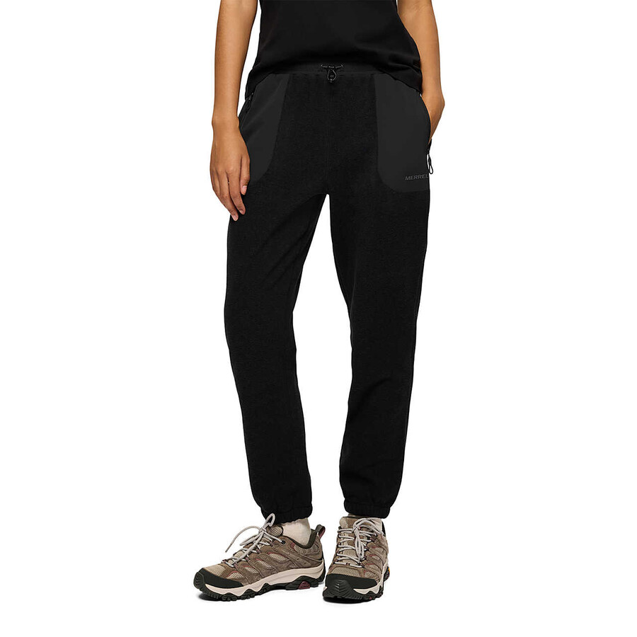 Ženske - jungle fleece jogger hlače - Črne
