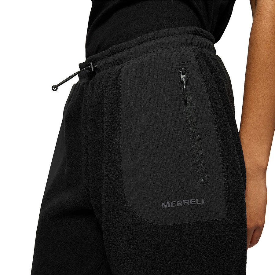 Ženske - jungle fleece jogger hlače - Črne