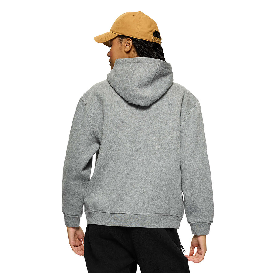Ženske - sproščena jopa s kapuco - jopa s kapuco heather grey