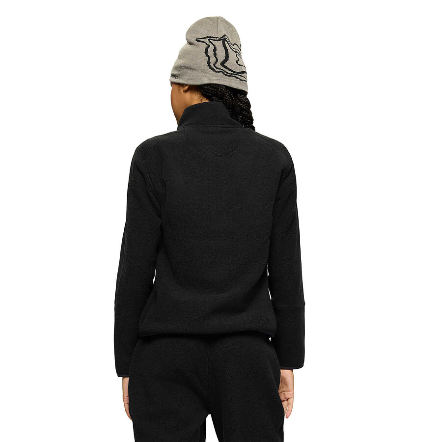 Ženske - jungle fleece full zip - pulover s kapuco z zadrgo brez kapucarja Črna