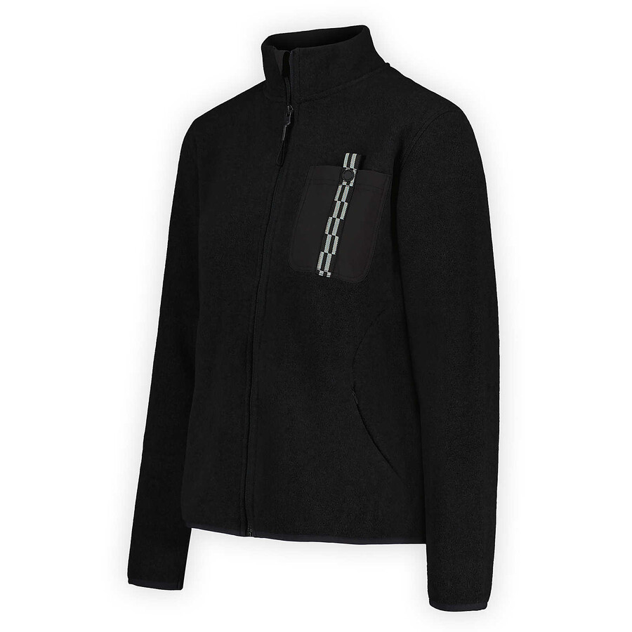 Ženske - jungle fleece full zip - pulover s kapuco z zadrgo brez kapucarja Črna